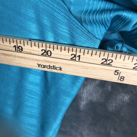 Kim Rogers Women’s Size 1 X Large Turquoise Short Sleeve Top Shirt Blouse - Picture 5 of 7